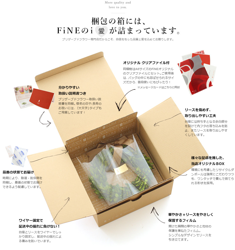 プリザーブドフラワー FiNE