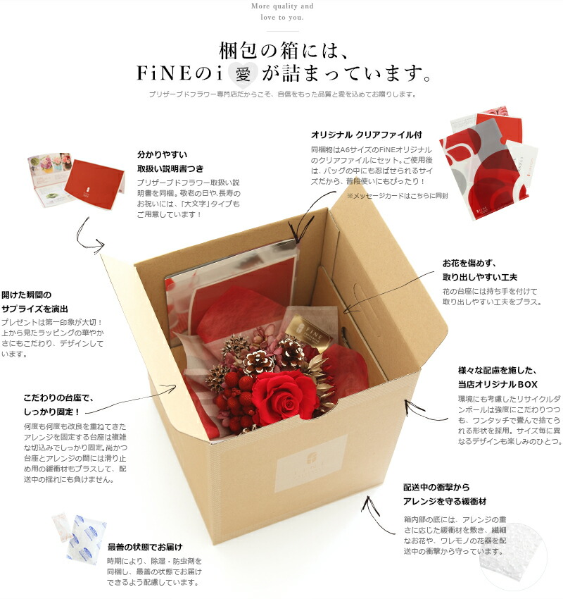 プリザーブドフラワー FiNE