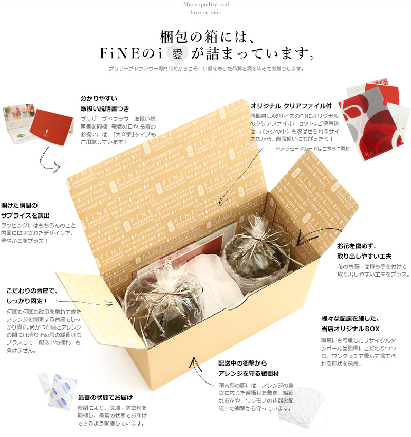 プリザーブドフラワー FiNE