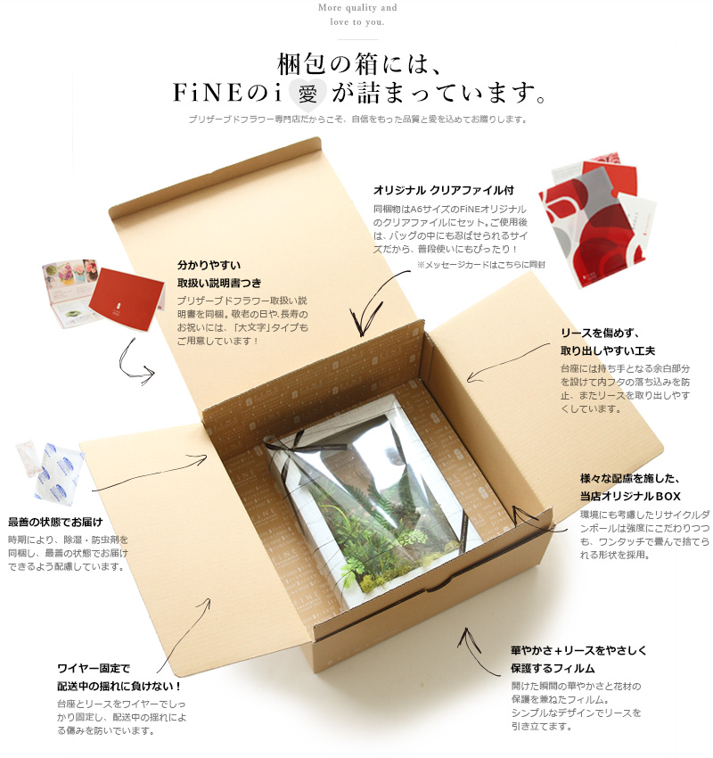 プリザーブドフラワー FiNE
