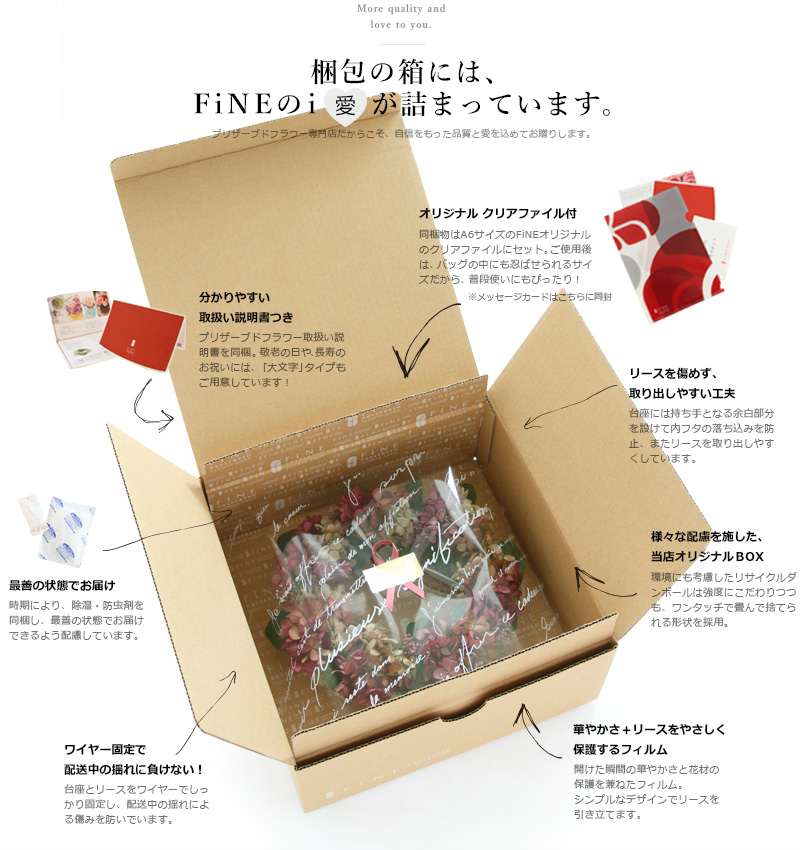 プリザーブドフラワー FiNE