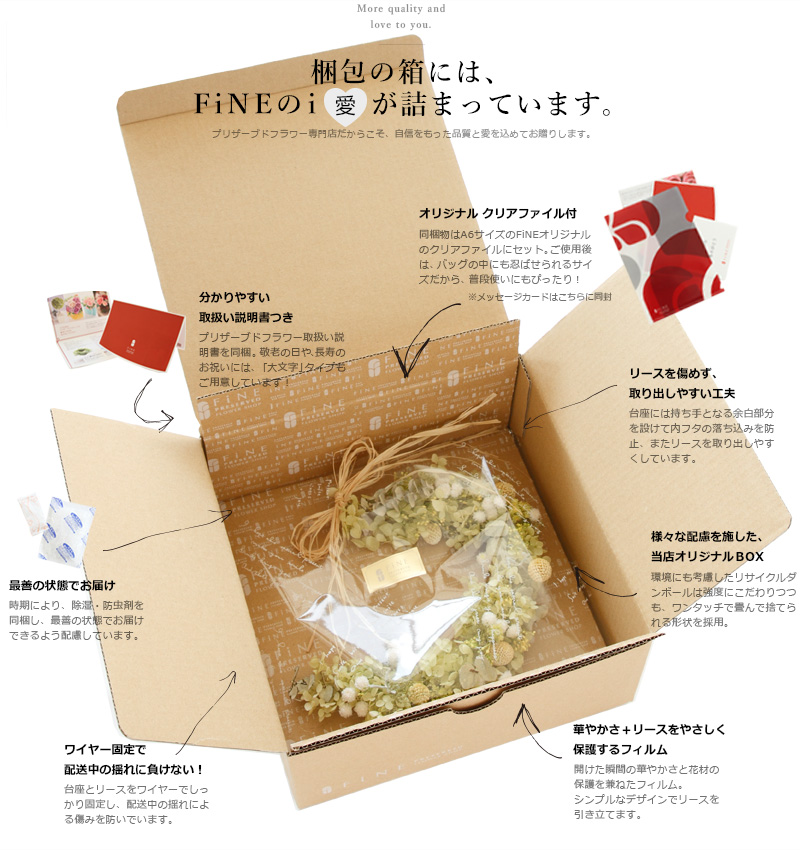 プリザーブドフラワー FiNE