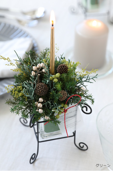 チムニー クリスマス プレゼント ギフト プリザーブドフラワー キャンドル インテリア テーブル ディスプレイ 誕生日 結婚祝い 有料バッグ M対応 別売り