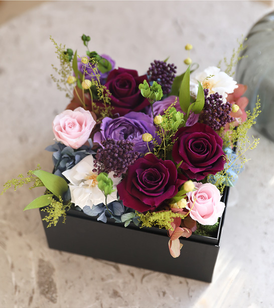 プリザーブドフラワー ギフト プレゼント 女性 記念日 インテリア ディスプレイ 誕生日 結婚祝い アレンジメント