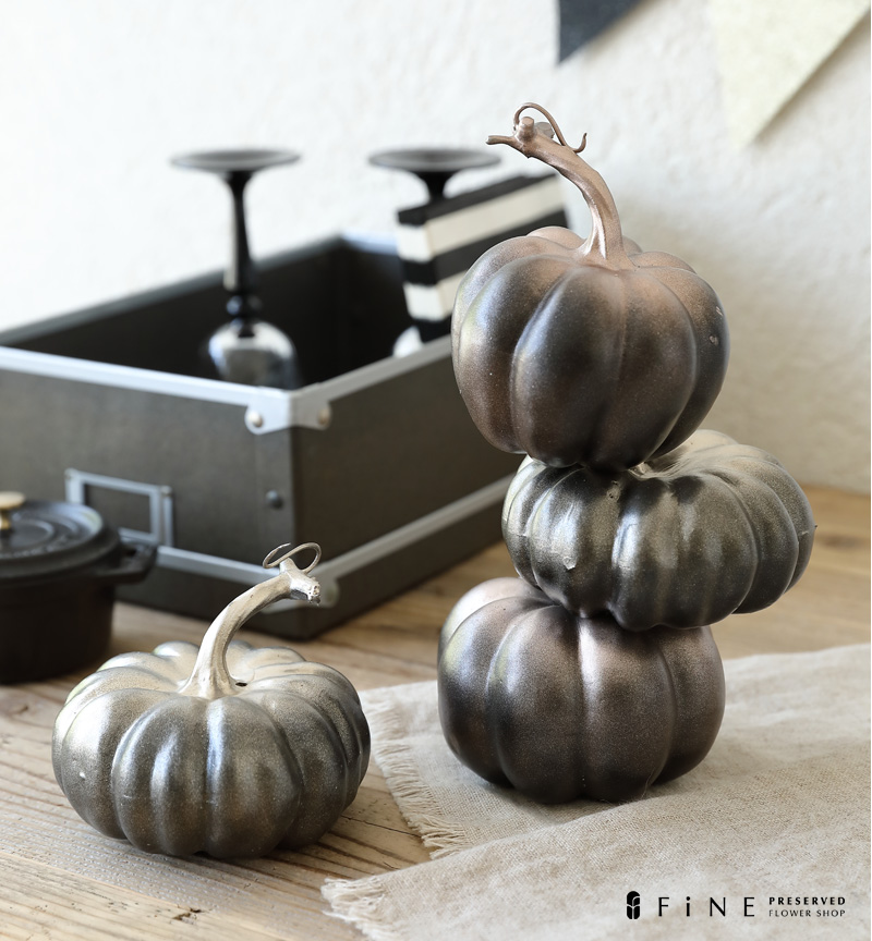 ハロウィン雑貨 ラスティー パンプキン モノトーン ヴィンテージ