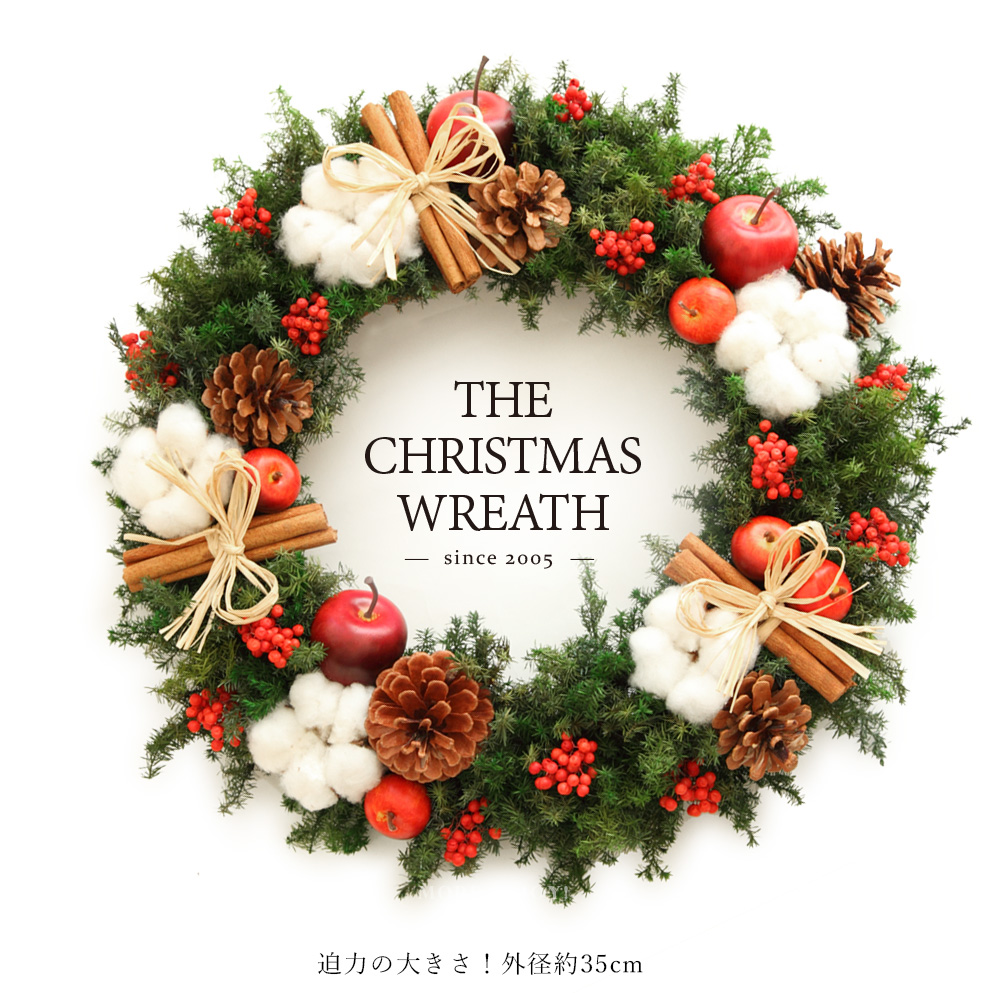 クリスマスリース X対象 クリスマス ギフト 玄関リース クリスマスプレゼント クリスマスリース 店舗ディスプレイ 有料バッグ リースｌ対応